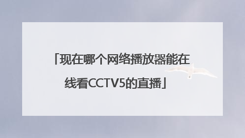 现在哪个网络播放器能在线看CCTV5的直播