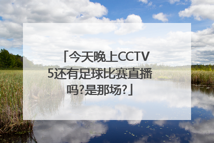 今天晚上CCTV5还有足球比赛直播吗?是那场?